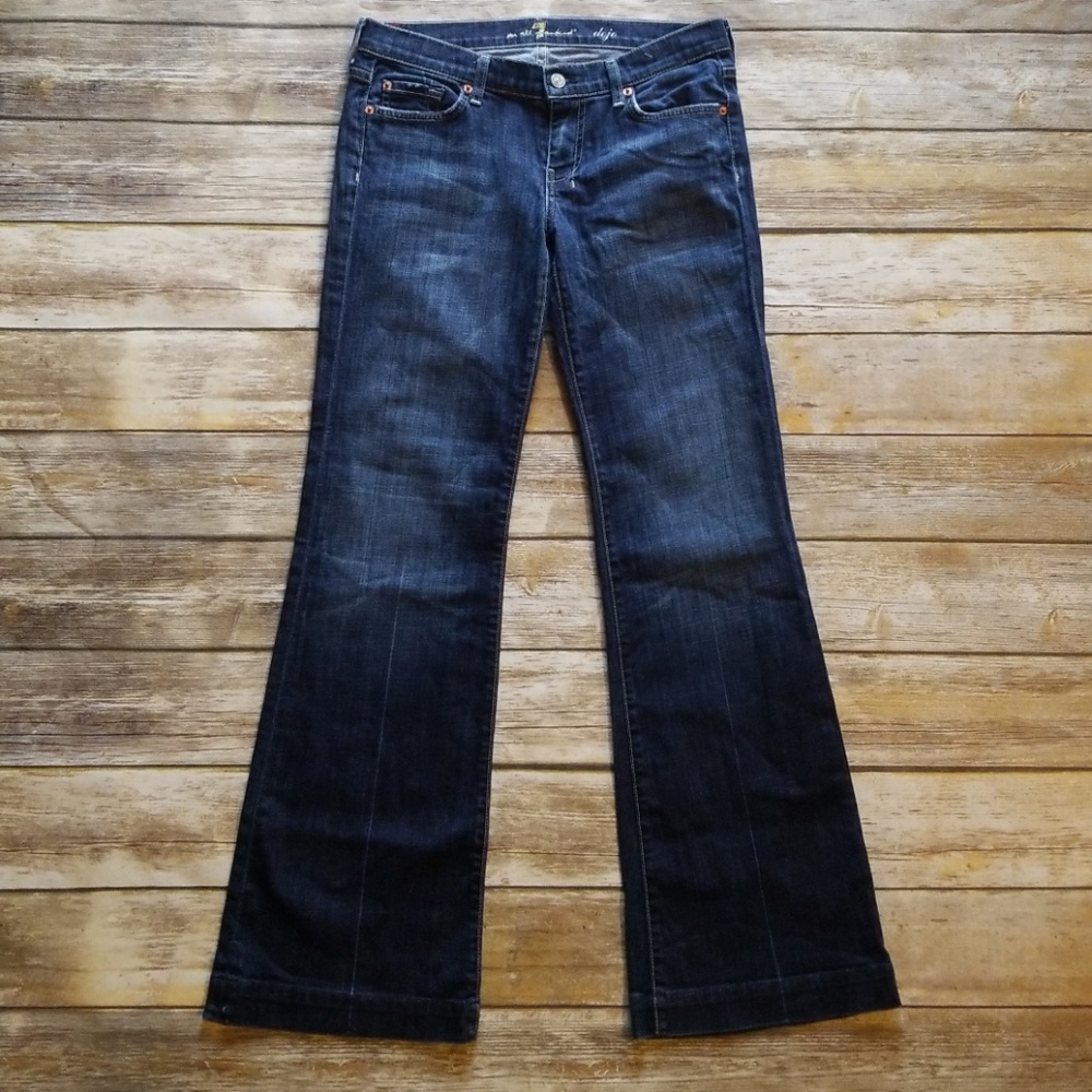 7 for All Mankind white stitching Dojo size 30